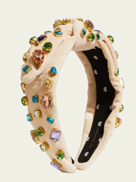 Lele Sadoughi Accessories - Lele Sadoughi Veronica bow headband pastel latte
